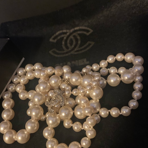 Chanel Gold plated vintage pearl belt/ necklace - Picture 7 of 8